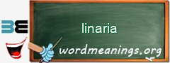 WordMeaning blackboard for linaria